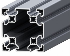 Lightweight aluminum profile SLOT10 80x80mm