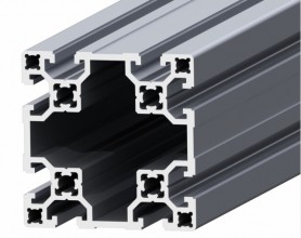 Palengvintas aliuminio profilis SLOT10 90x90 mm
