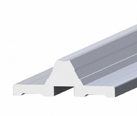 Shaft supporting aluminum profiles without holes