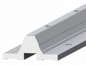 Shaft supporting aluminum profiles with holes